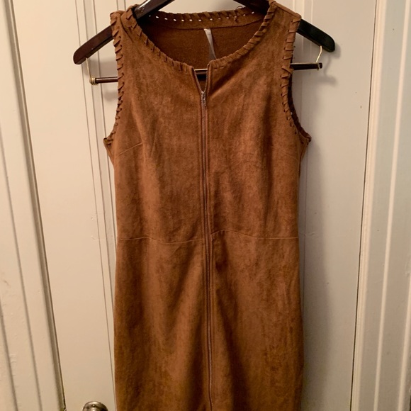 Suede Mini Dress - Picture 2 of 4